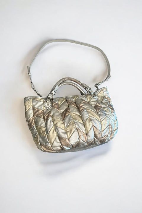 Miu Miu Oversized Silver Bag