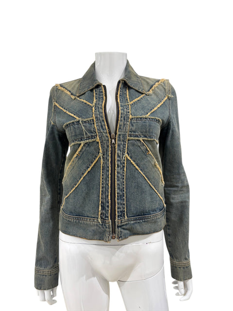 Richmond Denim Flag Jacket