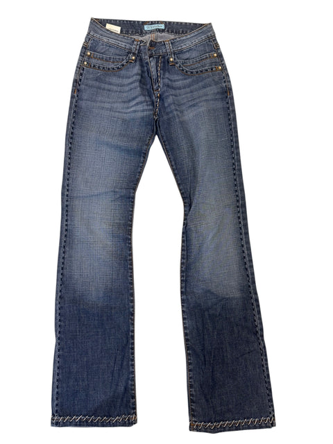 Guess by Marciano Blue Rhinestone Pocket Jean