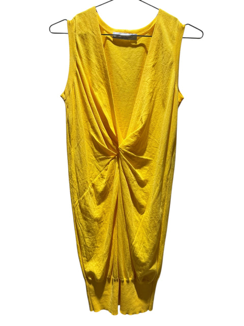 Viktor & Rolf Yellow Draped Dress