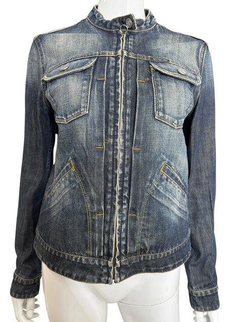 Calvin Klein Jeans Wasted Blue Jean Jacket