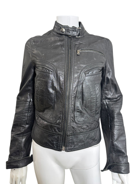 Dolce & Gabbana Black Leather Jacket