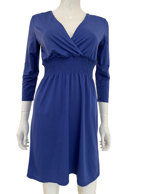 Liu-Jo Jeans Royal Blue V Collar Dress