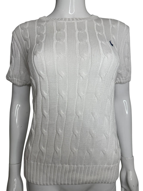 Ralph Lauren White Twisted Knit