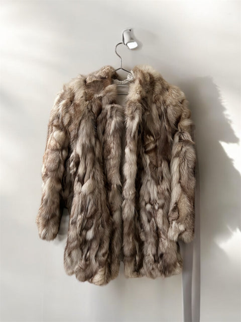 Beige Brown Fur