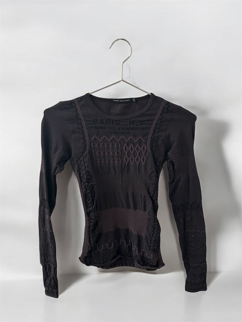 Marithe + Francois Girbaud Brown top