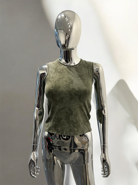 Sleveless Green Military