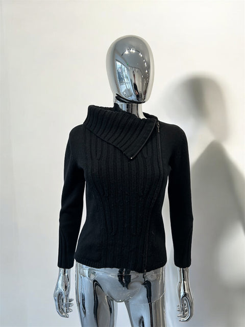 Black Sweater Zip