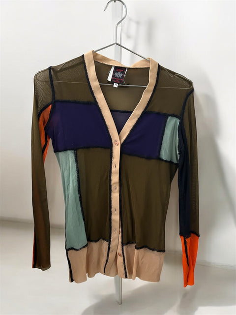 Mesh Cardigan Multi Color JPG