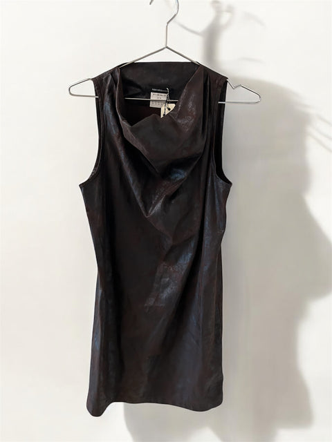 Robe Sans Manche Marron Plein Sud