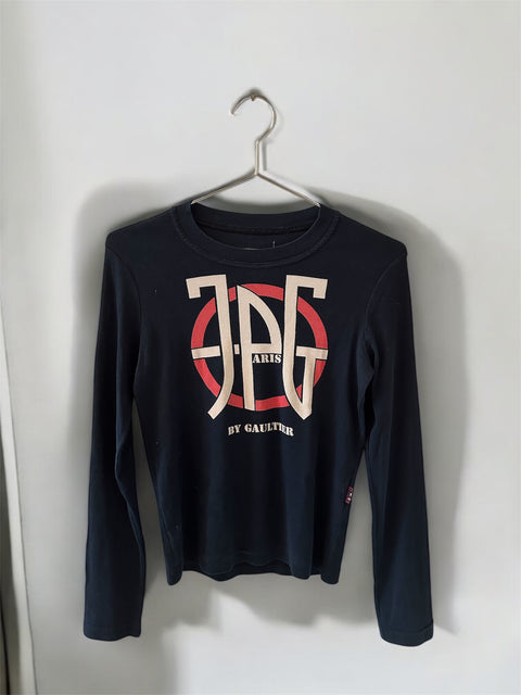 Manche Longue Initiale JPG T shirt