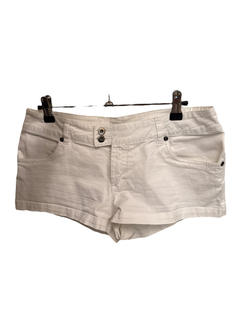 White mini short