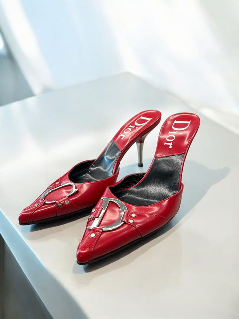 Christian Dior Moto Red Escarpin