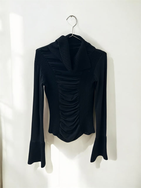 Black Top Wool Jersey