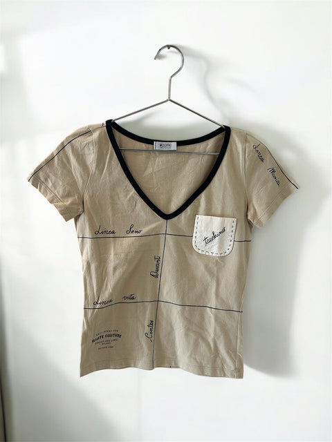 T-Shirt Creme Moschino