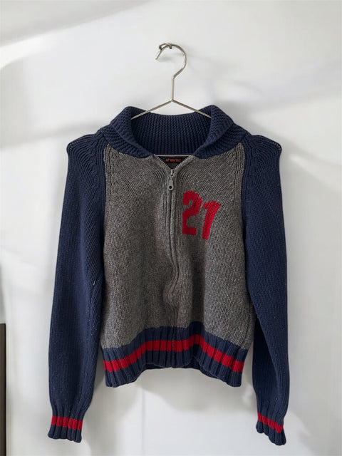 Zip/Up Bleu Gris 21