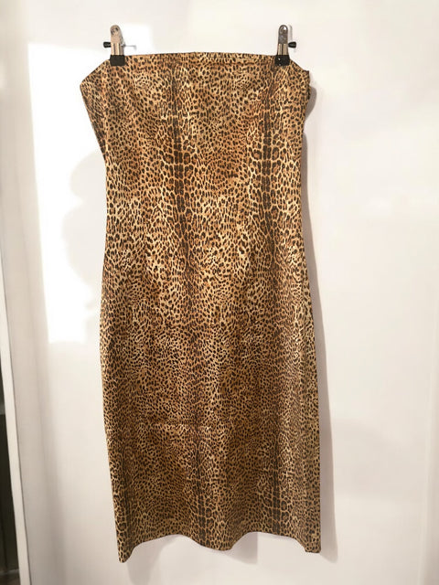 Just Cavalli Bustier Dress Leopard