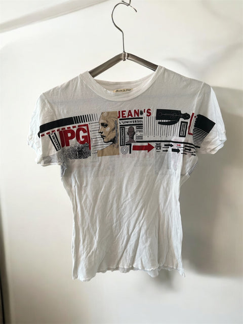 Jean Paul Gaultier White T-shirt Print