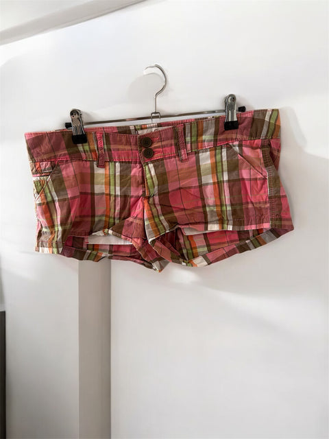 Micro Short Tartan Rose