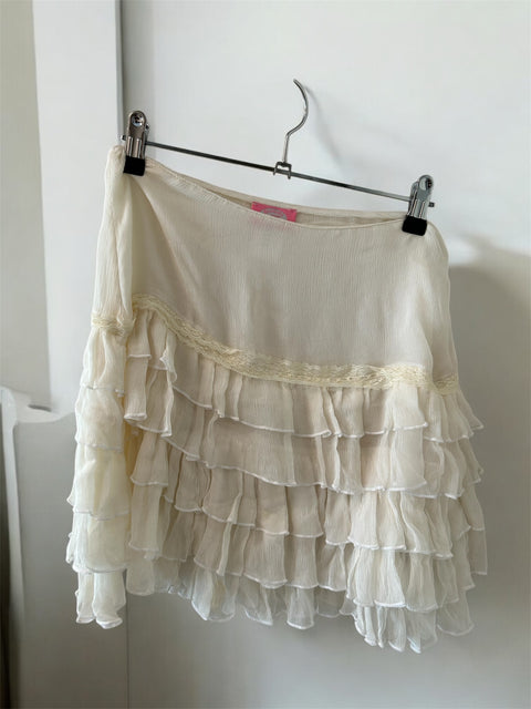 Blumarine White Skirt
