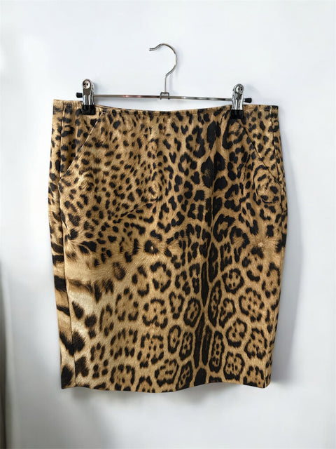 Roberto Cavalli Leopard Skirt