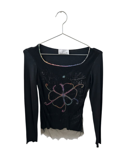 Gai Mattiolo LongSleeves Black T-shirt