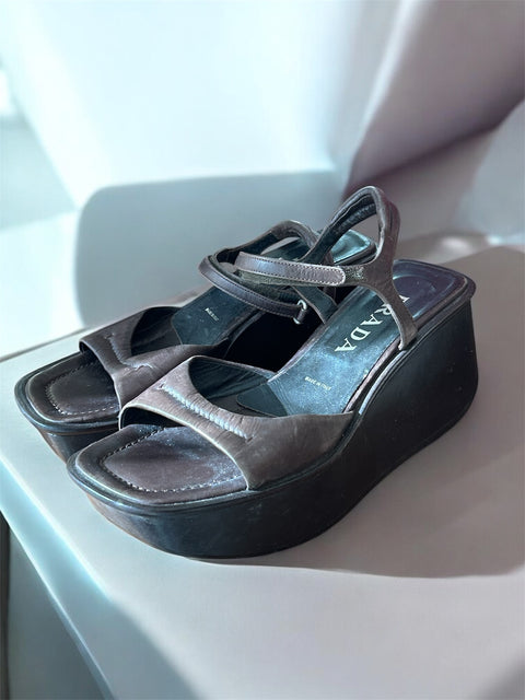 Prada Plateforme Sandale