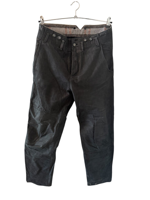 Vintage Baggy Leather Pants