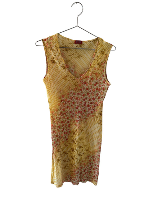 JudyBrown Flower Mesh Dress