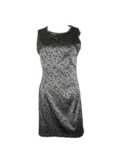 Dolce&Gabbana Flowers Grey Dress
