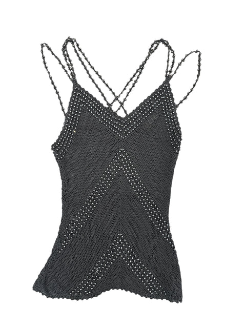 Black Beaded Top