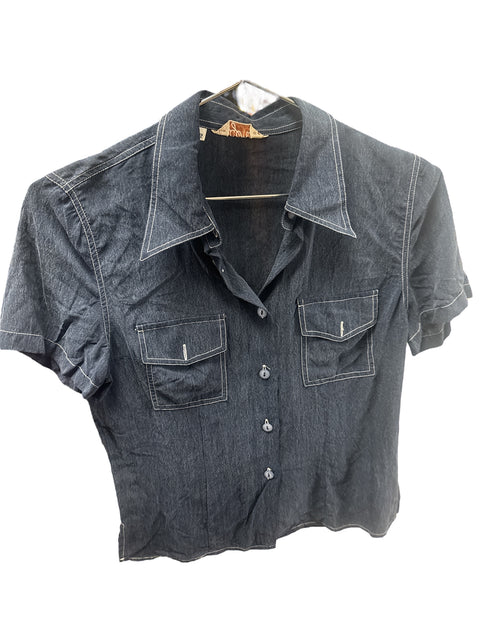 Navy Blue Shirt With Pockets