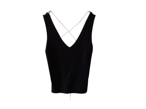 Vintage Black Backless Top