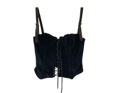 Dolce&Gabbana Black Velvet Corset