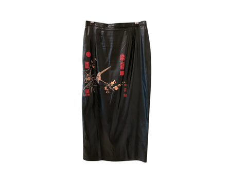 Dolce&Gabbana Black Asian Details Skirt