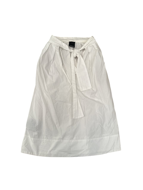 Pinko White Ascot Tie Top