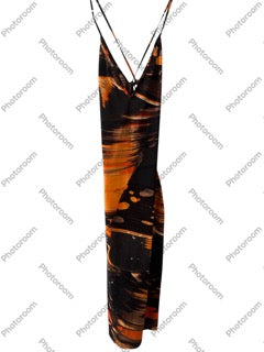 Roberto Cavalli Orange Freedom Dress