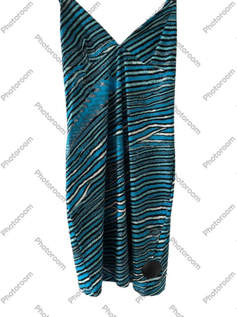Cavalli Blue Striped Dress