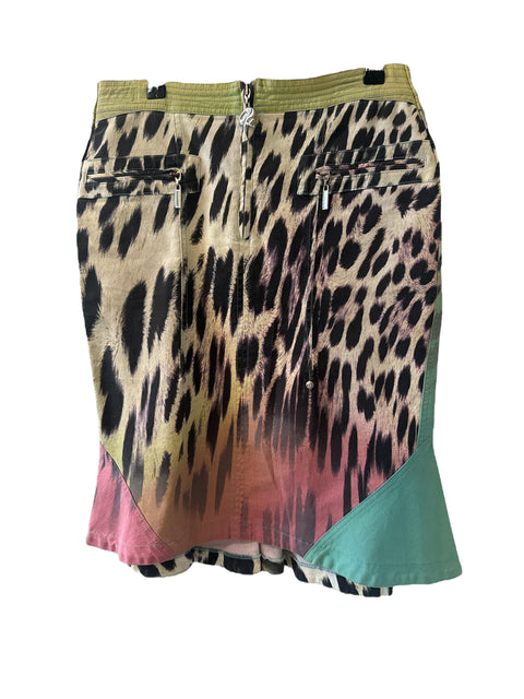 Just Cavalli Animal Print Skirt