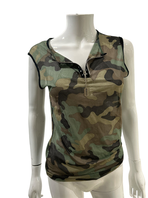 Richmond Camo Zip Tank Top
