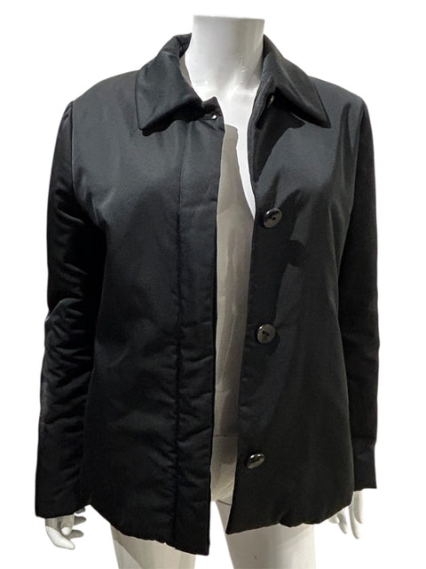MaxMara Black Nylon Classic Jacket