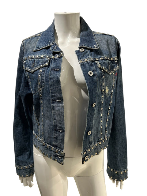 Vintage Studded Jean Jacket