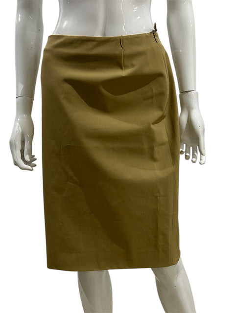 Prada Sand Pencil Skirt