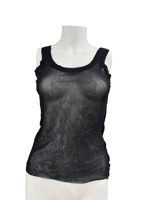 JPG Black Mesh Tank Top