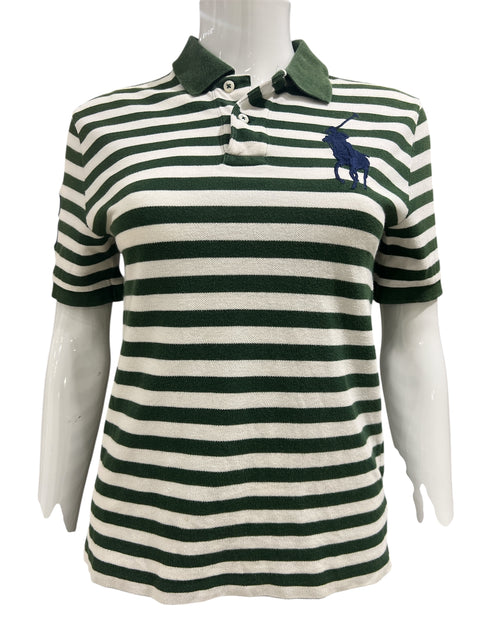 Ralph Lauren Striped Green Polo