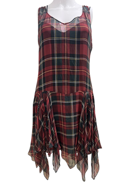 Ralph Lauren Tartan Silk Dress