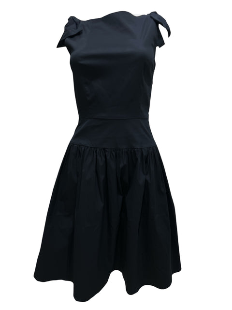 Prada Navy Blue Long Long with Bow Shoulder