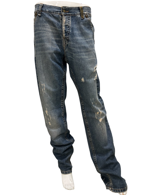 Richmond Blue Faded and Ripped Jean
