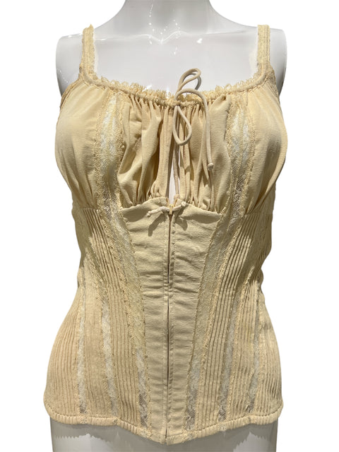 La Perla Beige Lace Corset Top