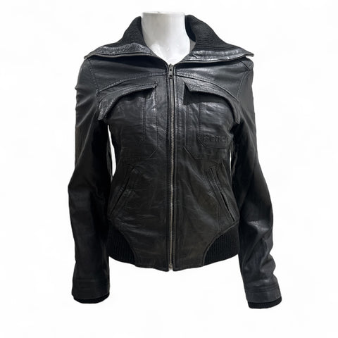 Bench Black Leather Jacket